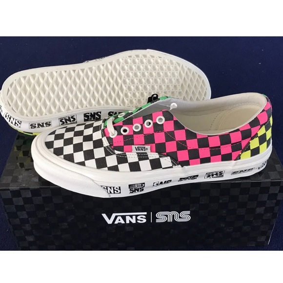 VANS VAULT X SNS LIMITED EDITION RARE COLLAB OG ERA LX KNOCKOUT CHECK MENS 10.5 - Picture 5 of 16